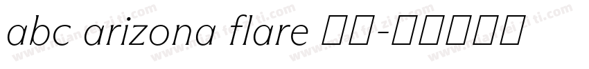 abc arizona flare 下载字体转换